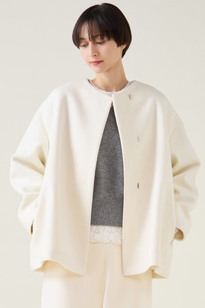 マルティニーク/martiniqueのノーカラーコート(110900/110902)