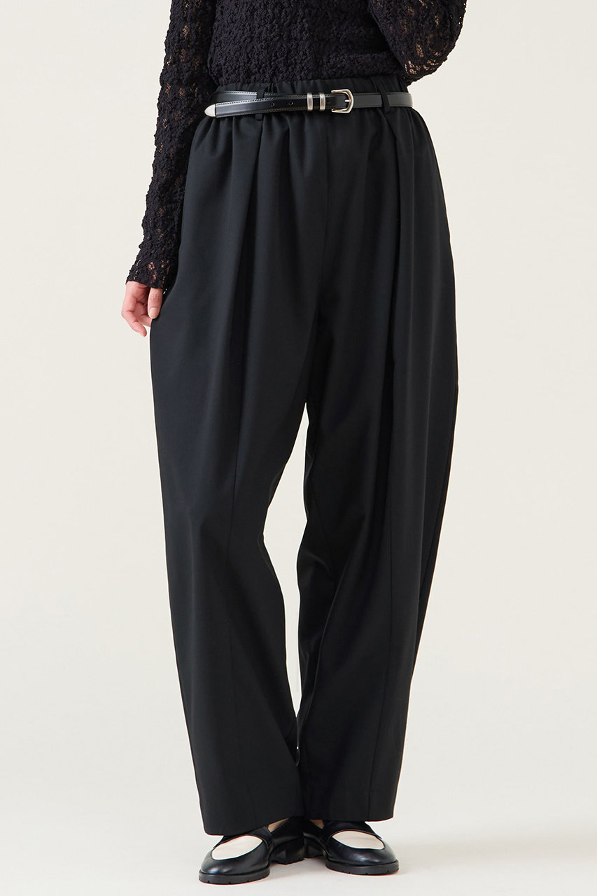 martinique 梳毛ギャババレルパンツ (ブラック, F) マルティニーク ELLE SHOP martinique 梳毛ギャババレルパンツ (ブラック, F) マルティニーク ELLE SHOP