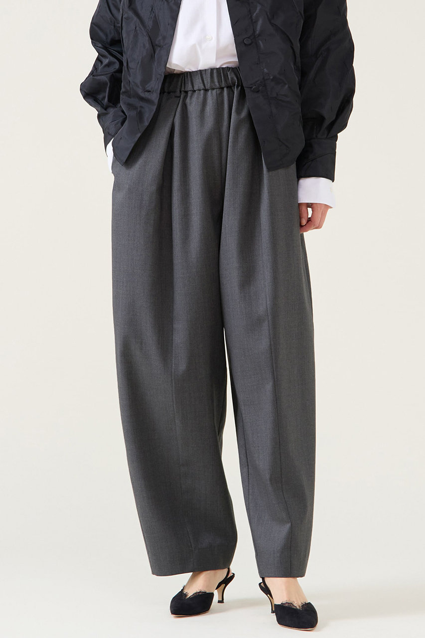 martinique 梳毛ギャババレルパンツ (グレー, F) マルティニーク ELLE SHOP martinique 梳毛ギャババレルパンツ (グレー, F) マルティニーク ELLE SHOP