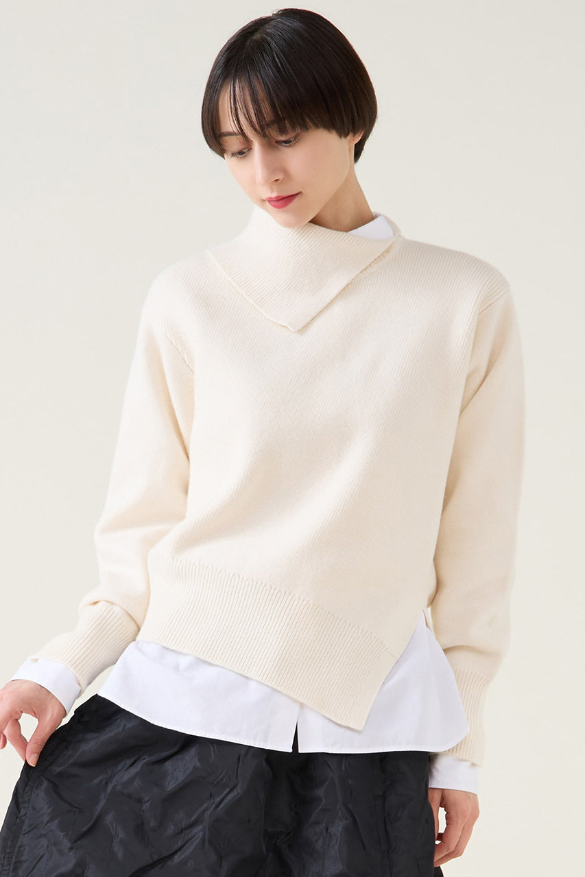 martinique ストレッチウールアシメプルオーバー (オフ, F) マルティニーク ELLE SHOP martinique ストレッチウールアシメプルオーバー (オフ, F) マルティニーク ELLE SHOP