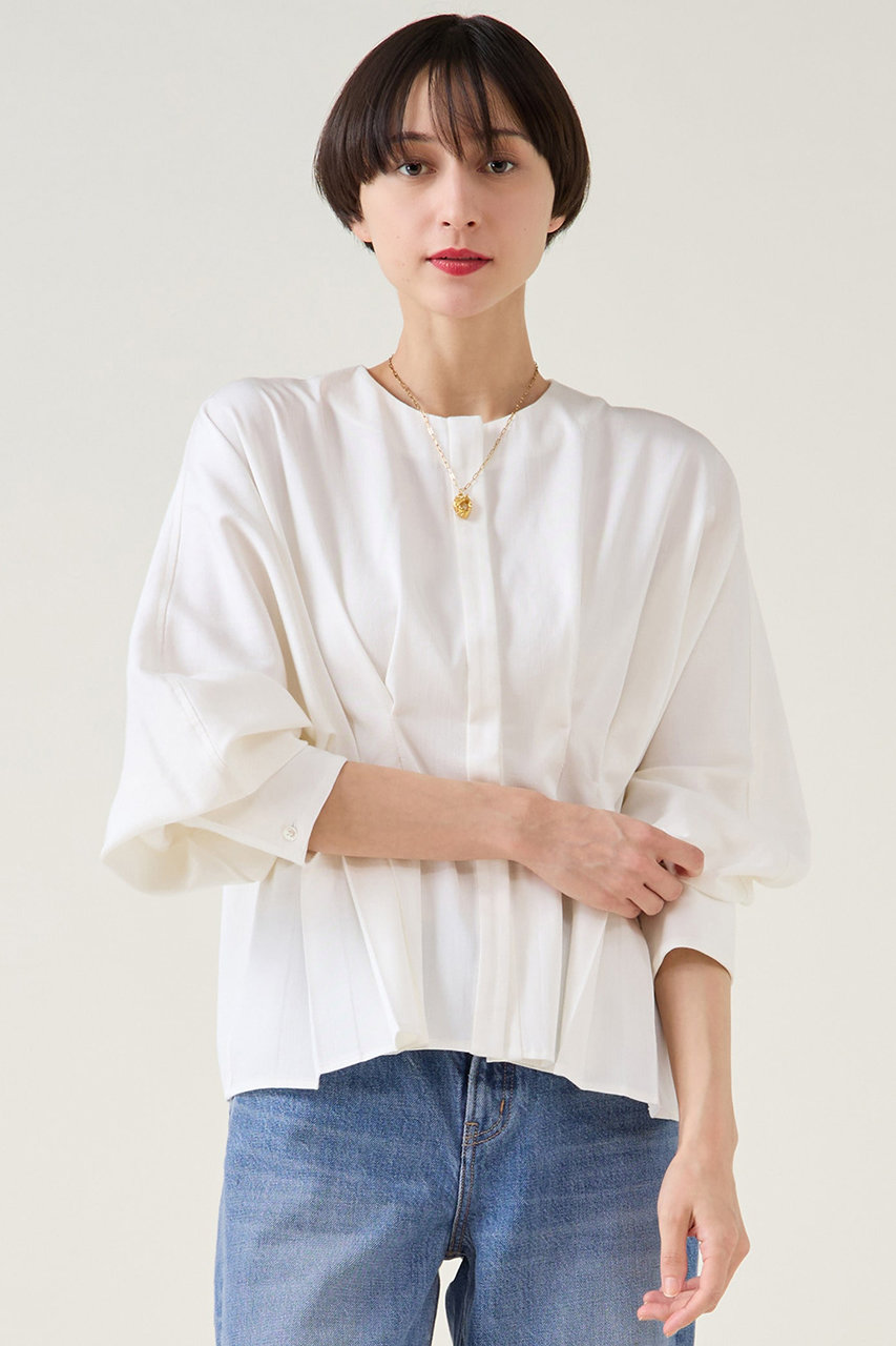 マルティニーク/martiniqueのデニムドルマンタックブラウス(セットアップ可)(ホワイト/A0361FB 150)