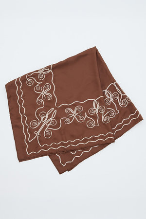 マルティニーク/martiniqueの【予約販売】【ASAUCE MELER】テープエンブロイダリースカーフii(140100/140103)