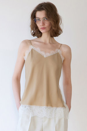 マルティニーク/martiniqueの【予約販売】リバーレースキャミ