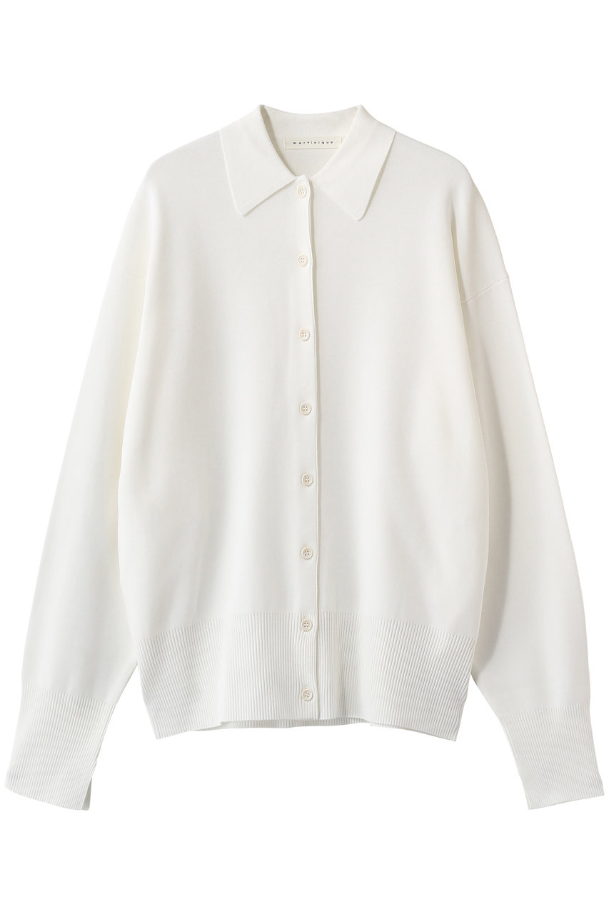 マルティニーク/martiniqueのスポンディッシュポロカーディガン(ホワイト/A0361KCD211)