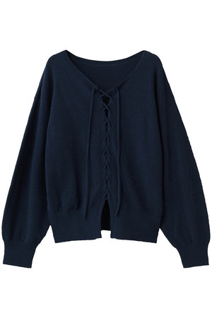 マルティニーク/martiniqueのブークレーレースアッププルオーバー(フロンタブル)