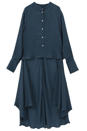 マルティニーク/martiniqueの【予約販売】【l’heritage martinique】シルキーキュプラブラウス