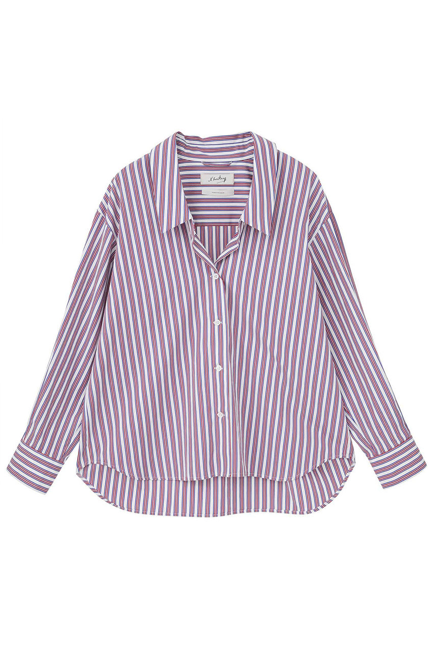 マルティニーク/martiniqueの【l’heritage martinique】コットンポプリンシャツ(ストライプ/A0361FB 364)