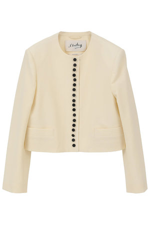 マルティニーク/martiniqueの【予約販売】【l’heritage martinique】T/W 2WAYストレッチクルーネックジャケット