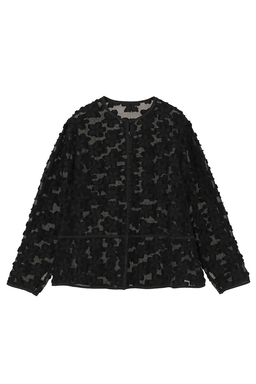 マルティニーク/martiniqueの【予約販売】フラワージャガードシアーブラウス(ブラック/A0361FB 251)