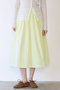 【予約販売】ウェザークロス/ストライプギャザースカート(セットアップ可) マルティニーク/martinique イエロー