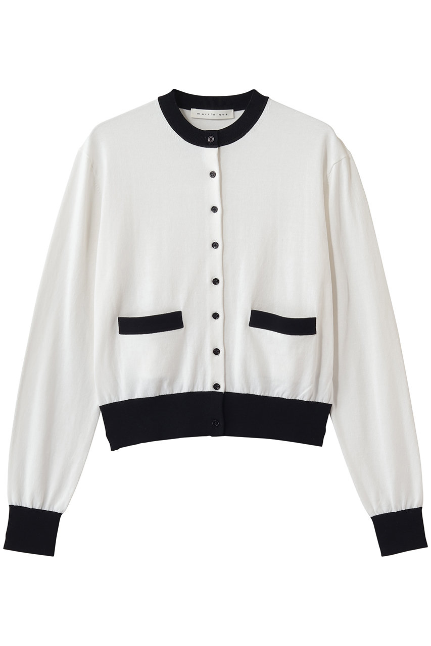 マルティニーク/martiniqueのESSENSIALカーディガン(アンサンブル可)(ホワイト/A0361KCD310)