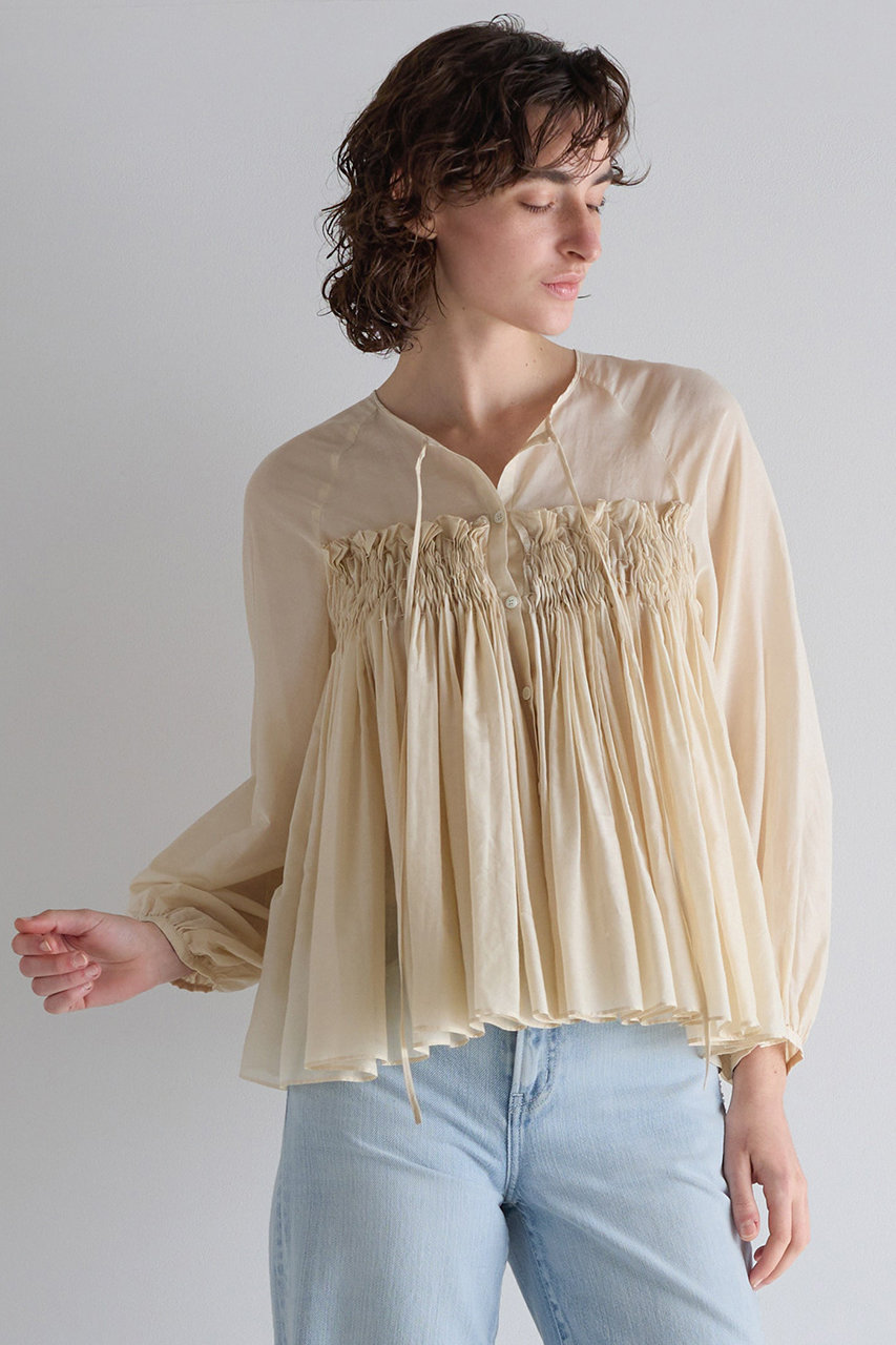 マルティニーク/martiniqueの【予約販売】プリーツブラウス(アイボリー/A0361FB 448)