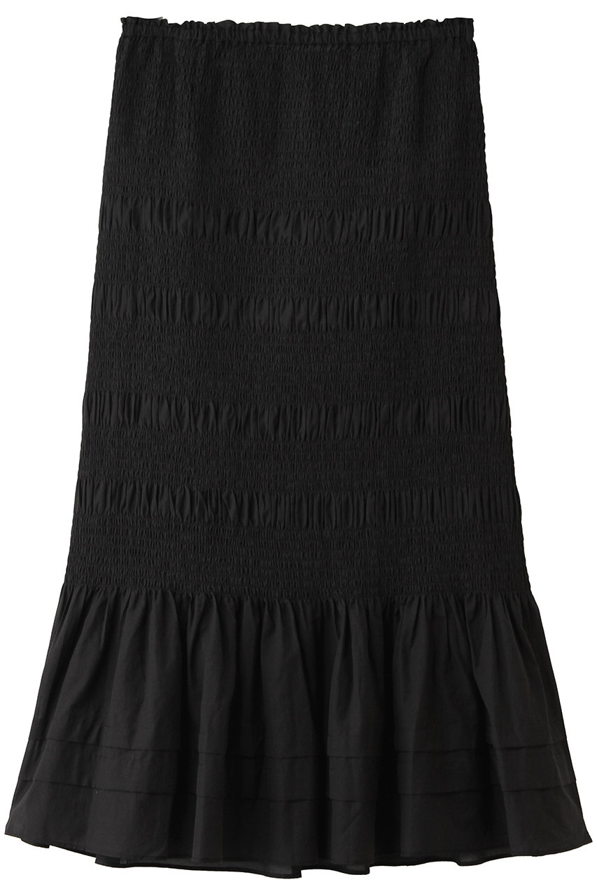 マルティニーク/martiniqueのシャーリングスカート(ブラック/A0361FS 447)