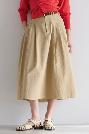 マルティニーク/martiniqueの【予約販売】ハイカウントギャバフレアスカート