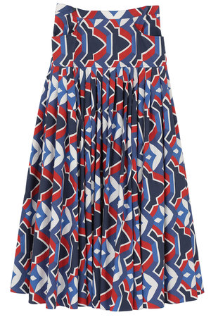 マルティニーク/martiniqueの【予約販売】【l’heritage martinique】アールデコ・タイルボリュームスカート(110700/110703)