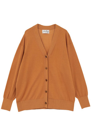 マルティニーク/martiniqueの【予約販売】【l’heritage martinique】シルクコットンVネックカーディガン(110300/110303)