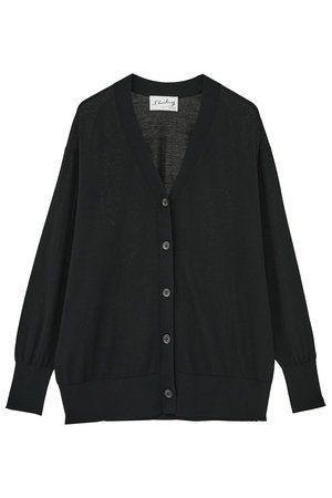 マルティニーク/martiniqueの【予約販売】【l’heritage martinique】シルクコットンVネックカーディガン(110300/110303)