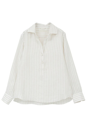 マルティニーク/martiniqueの【予約販売】リネンパールスキッパーシャツ(110400/110403)