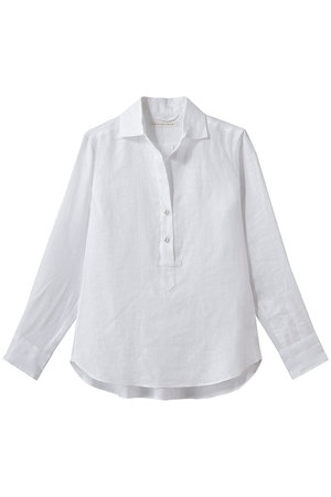 マルティニーク/martiniqueのリネンパールスキッパーシャツ(110400/110403)