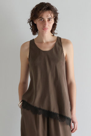 マルティニーク/martiniqueの【予約販売】キュプラフィブリルシャンブレーレースタンク(セットアップ可)(110100/110101)