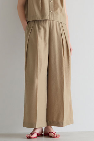 マルティニーク/martiniqueの【予約販売】タッサーワイドパンツ(セットアップ可)(110600/110601)