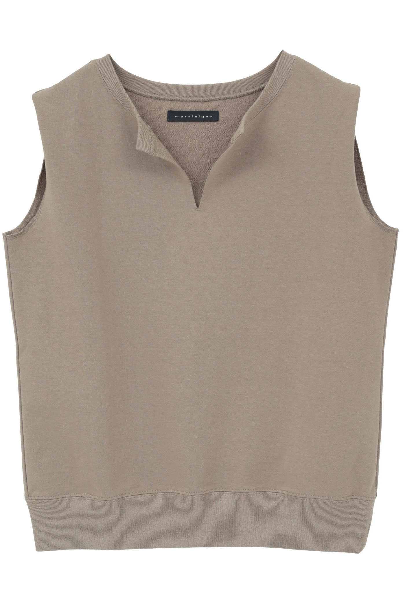 マルティニーク/martiniqueの【予約販売】ライトスウェットノースリーブ(ベージュ/A0361UTS413)