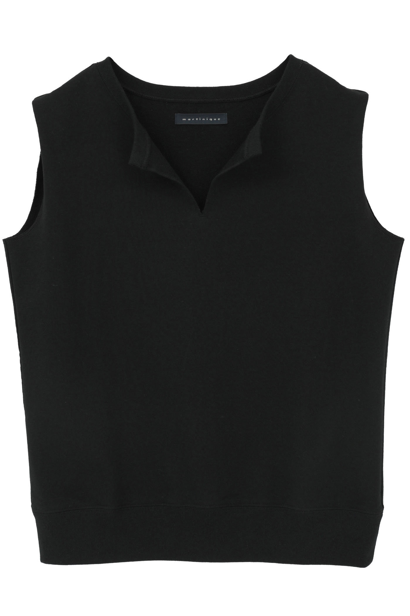 マルティニーク/martiniqueの【予約販売】ライトスウェットノースリーブ(ブラック/A0361UTS413)