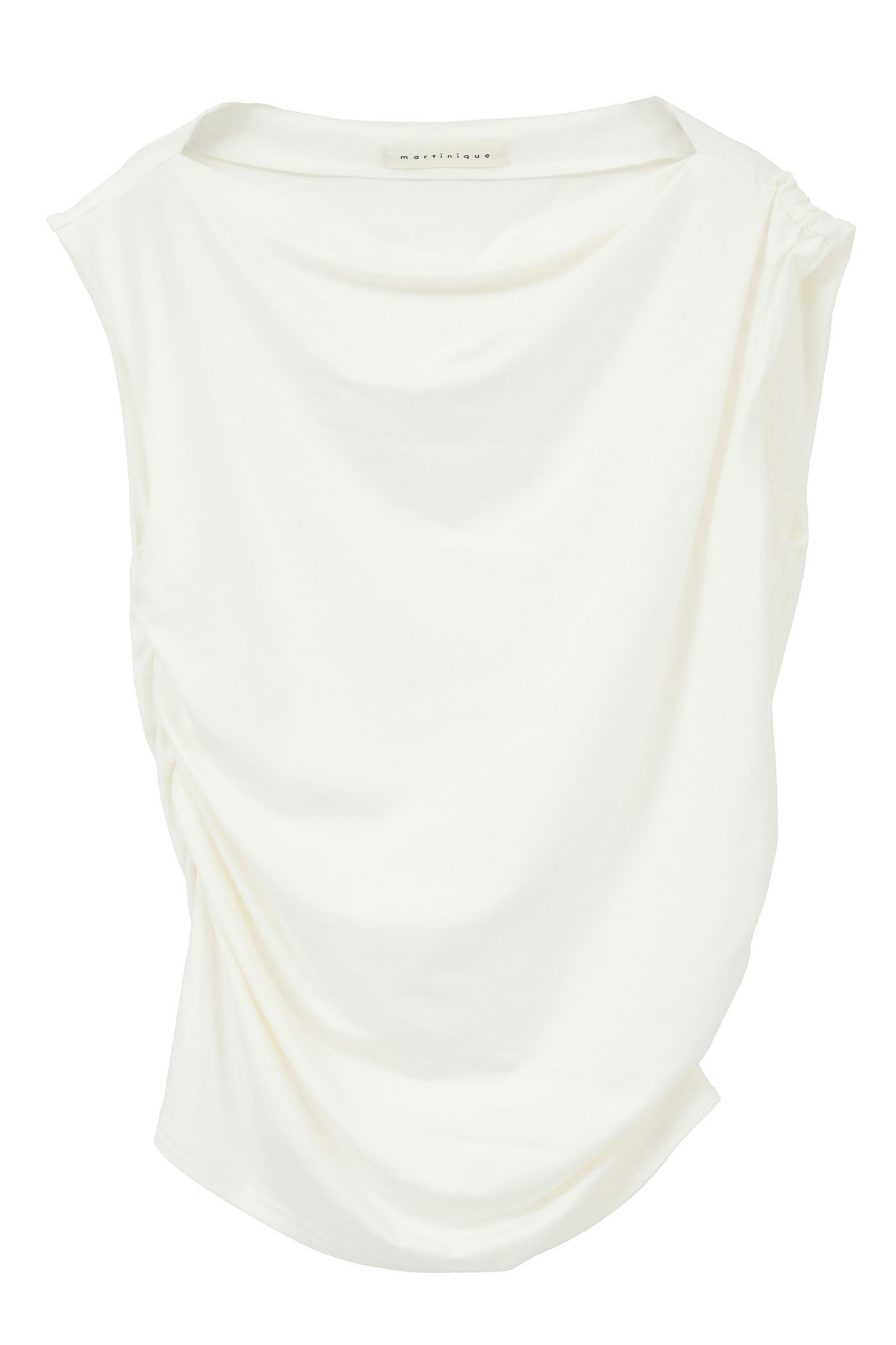マルティニーク/martiniqueの【予約販売】シャーリングドレープノースリーブ(ホワイト/A0361UTS501)