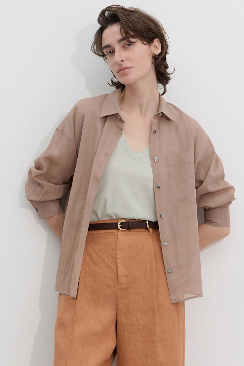 マルティニーク/martiniqueの【予約販売】アキハボイル2WAYシャツ(モカ/A0363FB 051)