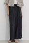 【予約販売】ウエスト折り返しワイドパンツ マルティニーク/martinique ブラック