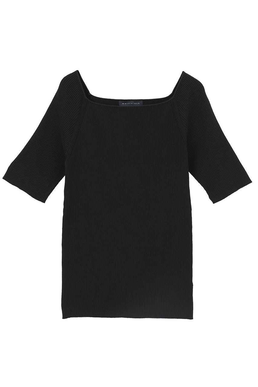 マルティニーク/martiniqueの【予約販売】ワイドスクエアネックプルオーバー(ブラック/A0363KSW011)