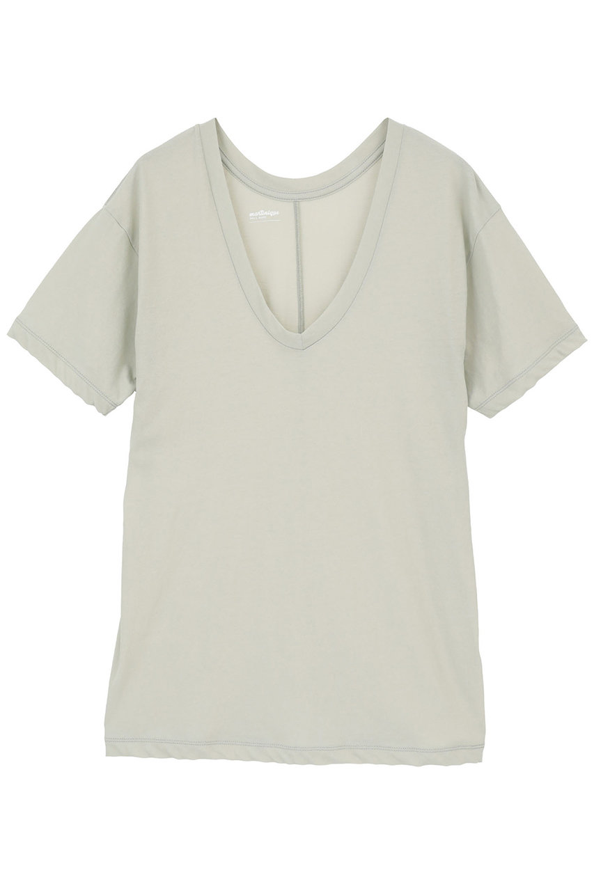 マルティニーク/martiniqueの【予約販売】ハイツイストVネックTシャツ(ミント/A0363UTS101)