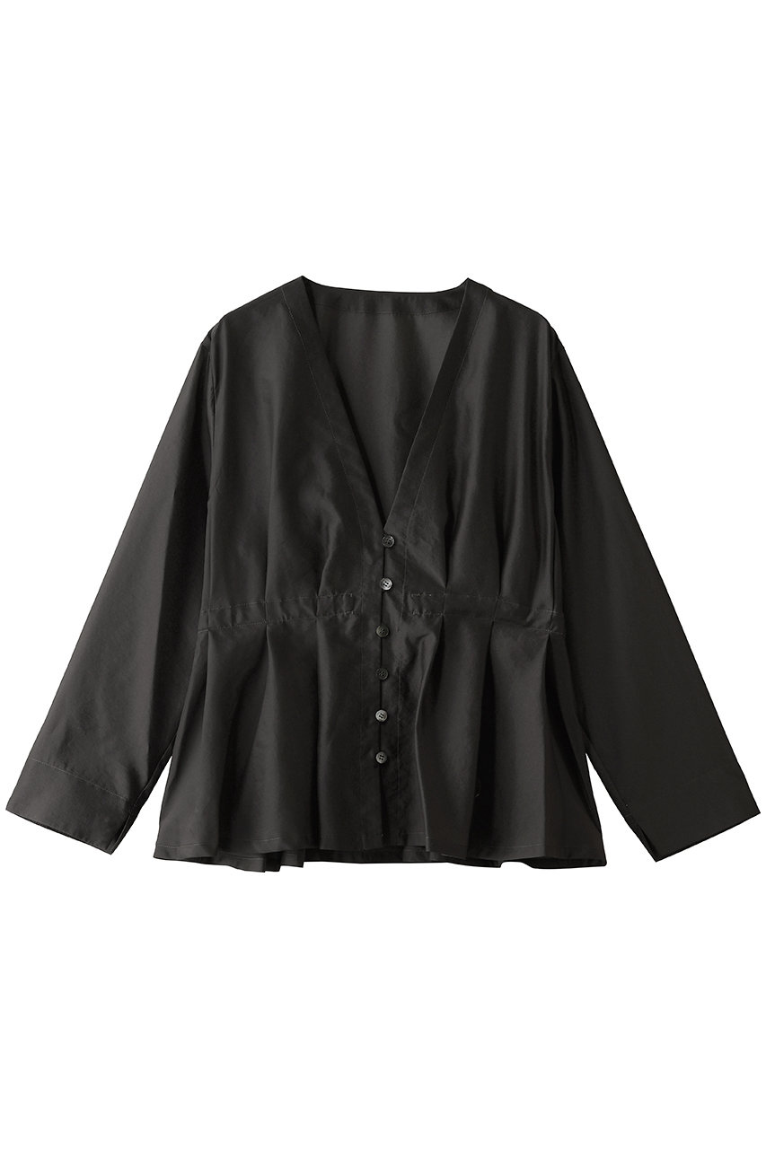 martinique ペプラムブラウス (チャコールグレー, F) マルティニーク ELLE SHOP