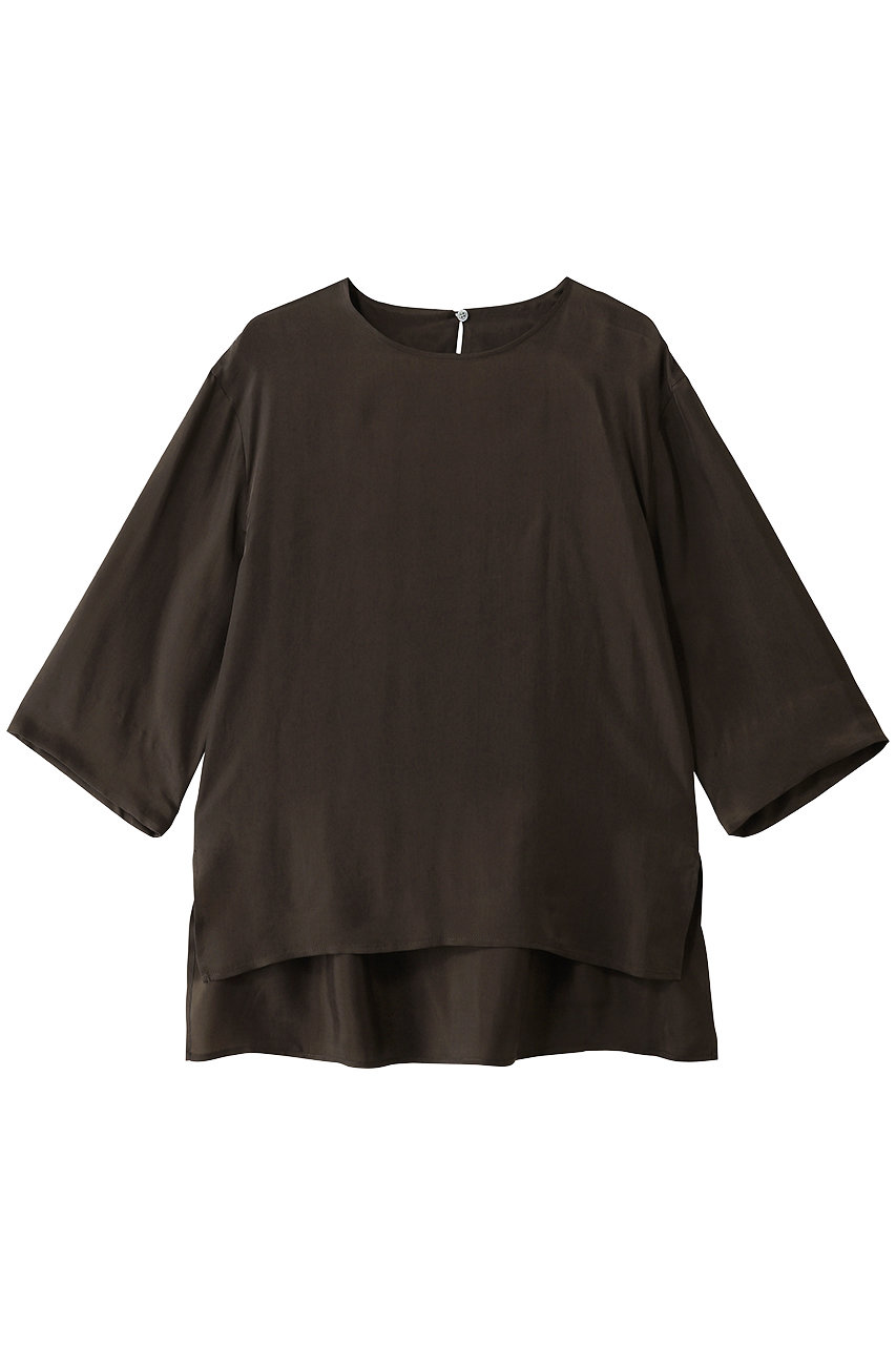 martinique キュプラTブラウス (ダークブラウン, F) マルティニーク ELLE SHOP