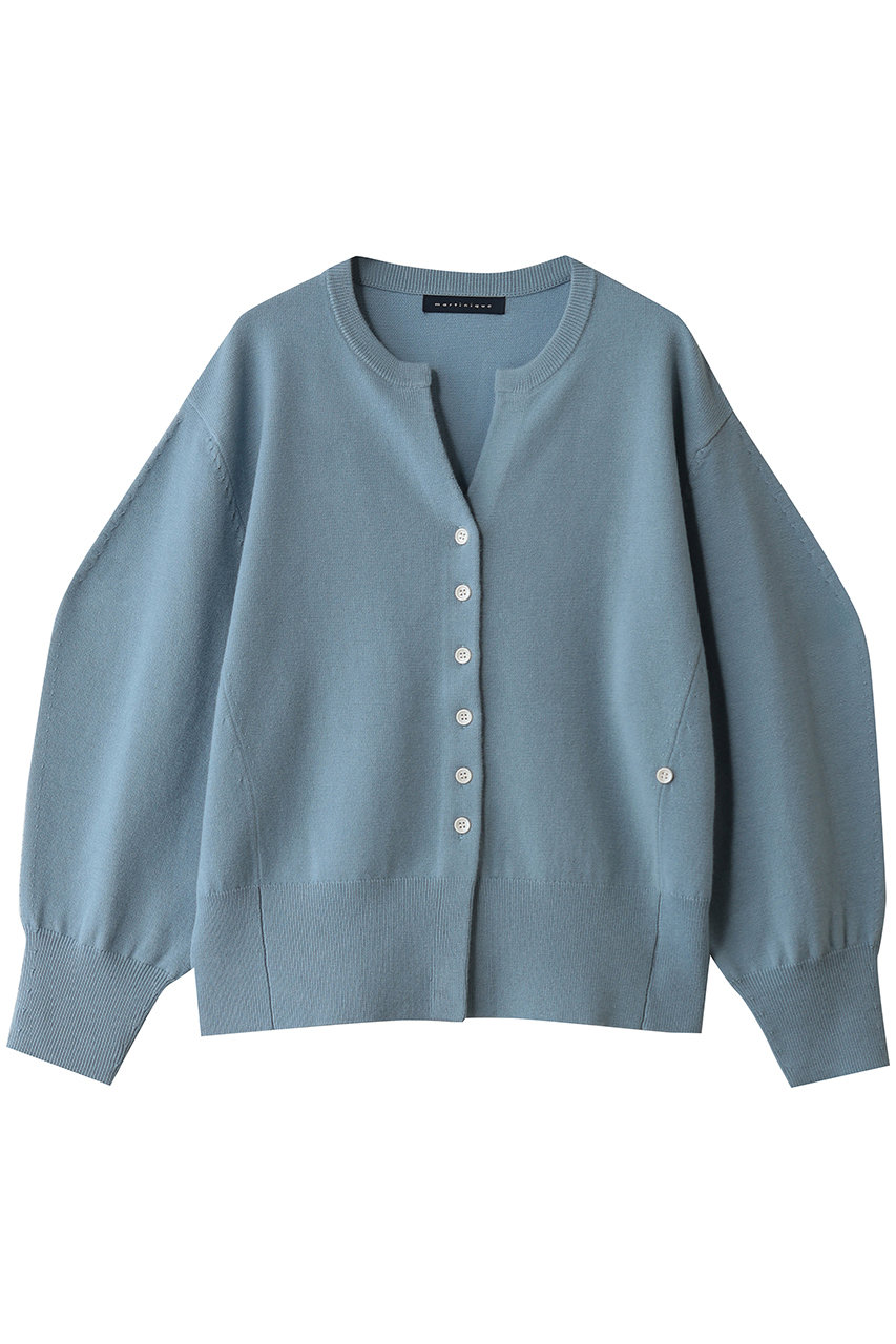 martinique 2WAYウールカーディガン (ブルー, F) マルティニーク ELLE SHOP