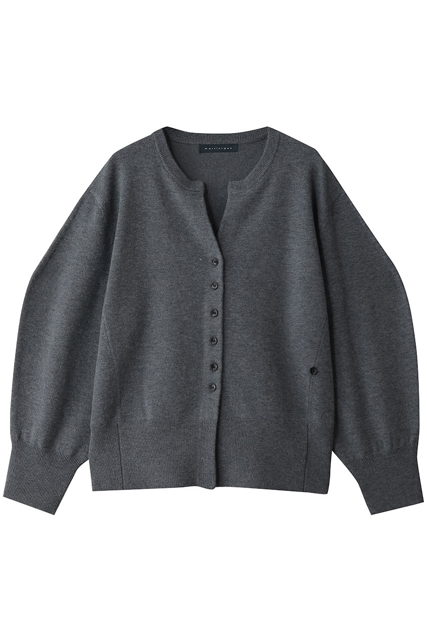 martinique 2WAYウールカーディガン (グレー, F) マルティニーク ELLE SHOP