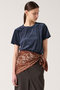 【予約販売】シアーベロアTシャツ マルティニーク/martinique ネイビー