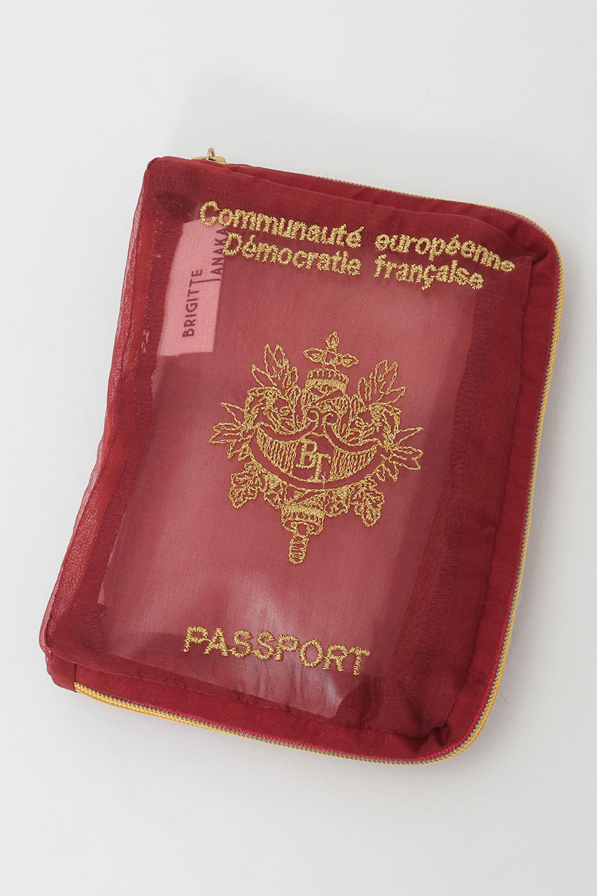 martinique 【Brigitte Tanaka】FRENCH PASSPORT ポーチ (レッド, F) マルティニーク ELLE SHOP