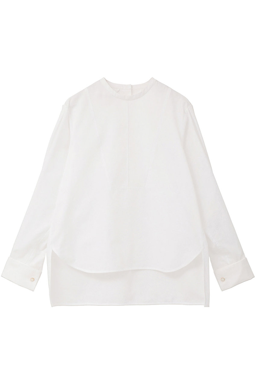 martinique 【l'heritage martinique】コットンポプリンプルオーバーシャツ (ホワイト, F) マルティニーク ELLE SHOP