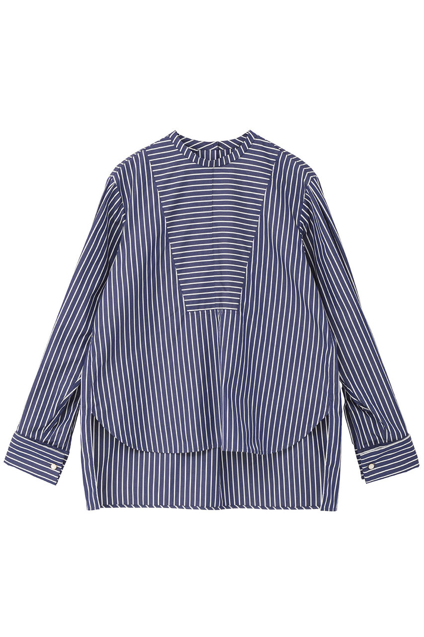 martinique 【l'heritage martinique】コットンポプリンプルオーバーシャツ (ストライプ, F) マルティニーク ELLE SHOP