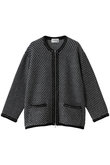 【l’heritage martinique】ミックスジャガードアウターカーディガン