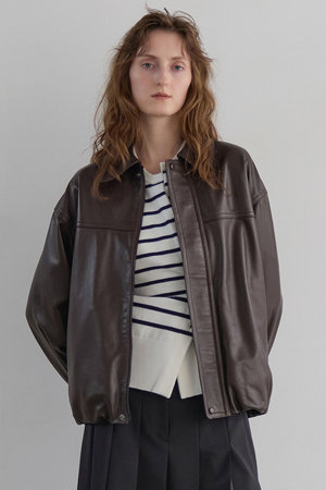 マルティニーク/martiniqueの【予約販売】《別注》【CURRENTAGE】LEATHER BLOUSON(110800/110804)