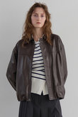 《別注》【CURRENTAGE】LEATHER BLOUSON