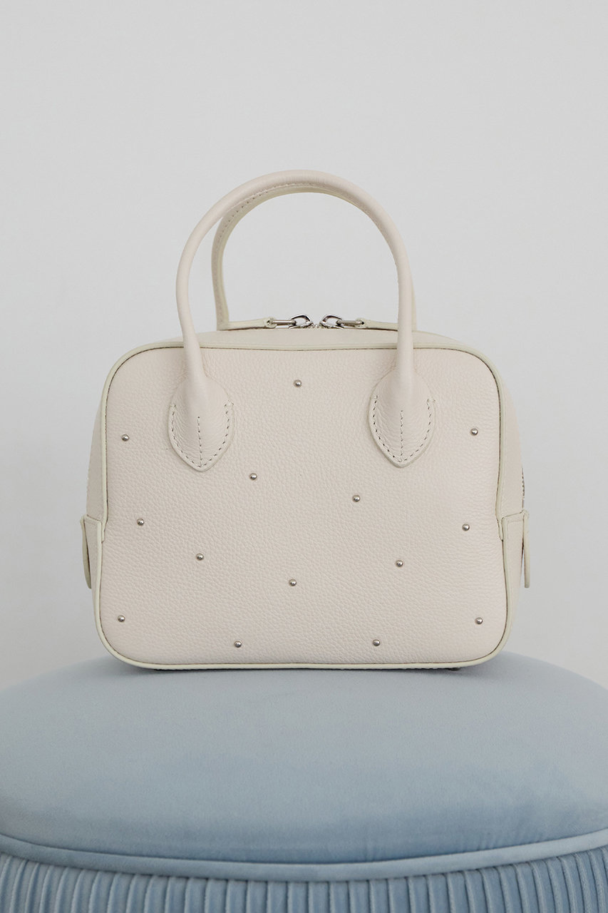 martinique 《別注》【MAISON CANAU】BOX-BOSTON-Sスタッズ (アイボリー, F) マルティニーク ELLE SHOP