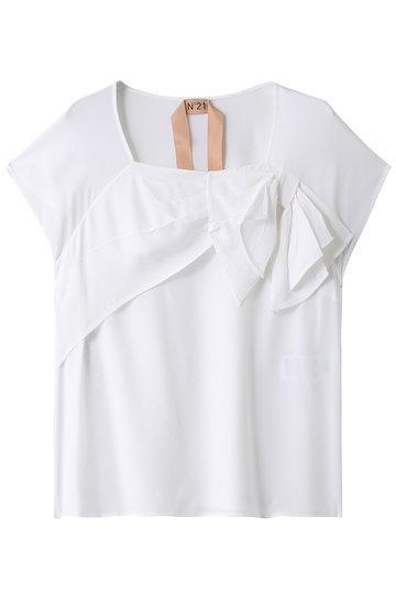 SALE 【60%OFF】 martinique マルティニーク 【N°21】シフォンリボンブラウス オフホワイト