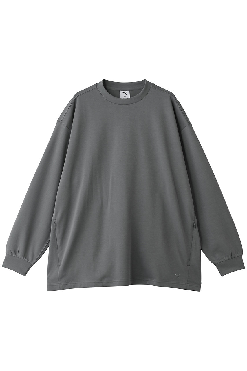プーマ/PUMAの【UNISEX】【PROJECT PUMA PLUS】OVERSIZED LS TEE(FLAT MEDIUM GRAY/638056)