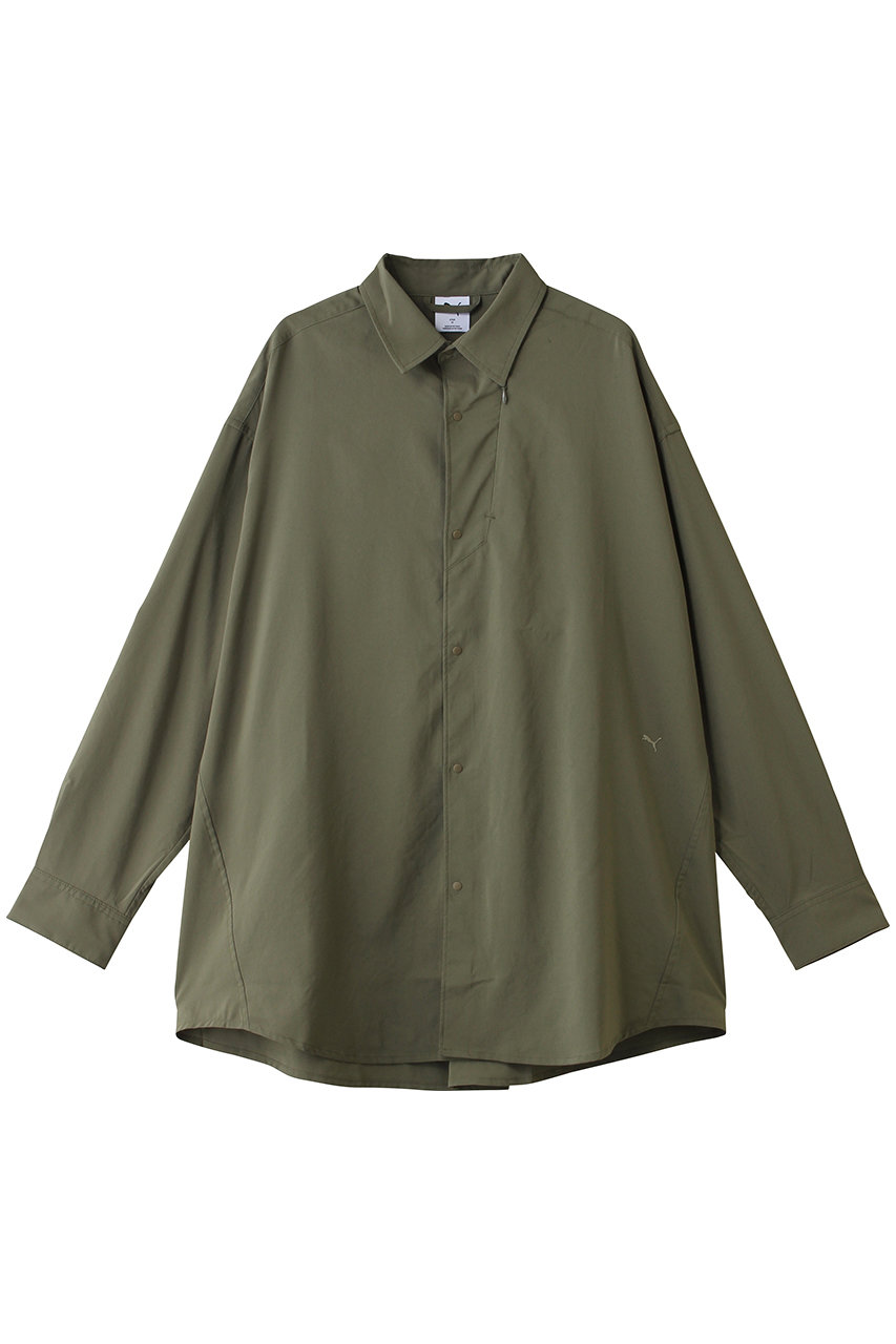 プーマ/PUMAの【UNISEX】【PROJECT PUMA PLUS】OVERSIZED LS SHIRT(LODEN GREEN/638058)