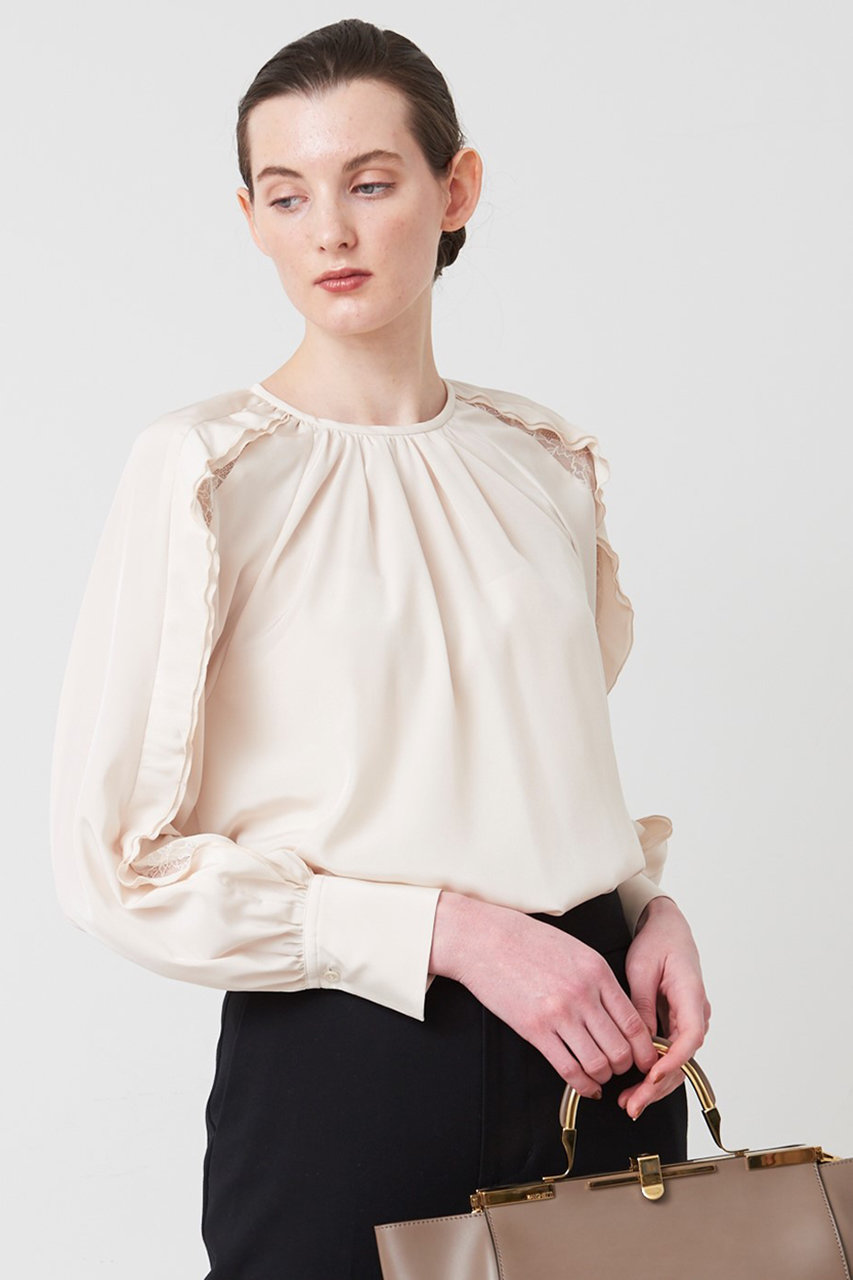 Designworks デザインワークス レース切り替えブラウス アイボリー の通販 Elleshop エル ショップ Designworks デザインワークス レース切り替えブラウス アイボリー の通販 Elleshop エル ショップ