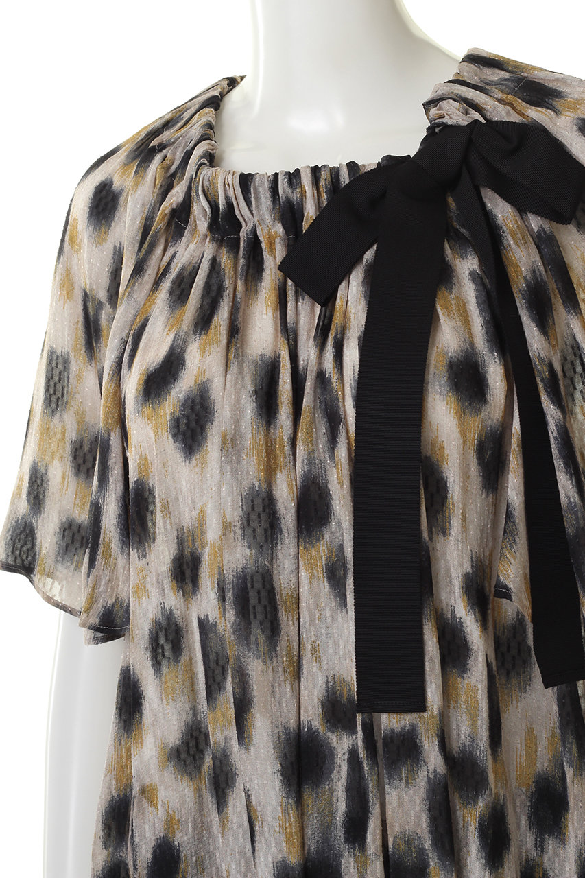 Designworks デザインワークス レオパードプリントネックリボンブラウス ベージュ の通販 Elleshop エル ショップ Designworks デザインワークス レオパードプリントネックリボンブラウス ベージュ の通販 Elleshop エル ショップ