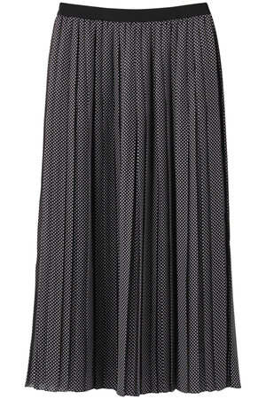 ドットプリントプリーツスカート